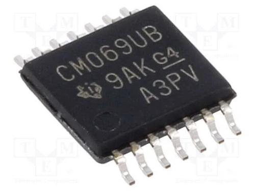 Ic: Digital; Not; Ch: 6; In: 1; Cmos; Smd; Tssop14; 3&divide;18vdc; -55&divide;125&deg;c