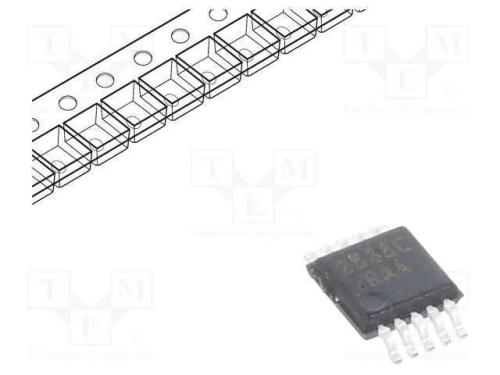 Ic: Comutador Analógico; Spdt; Ch: 2; Msop10; 1,65÷5,5v; Rolo,Fita
