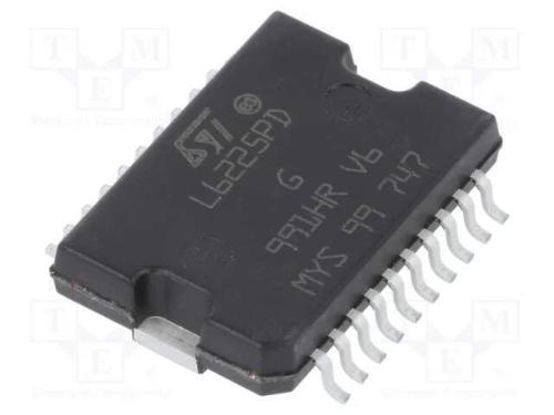 IC: driver, ponte H, controlador do motor, PowerS.