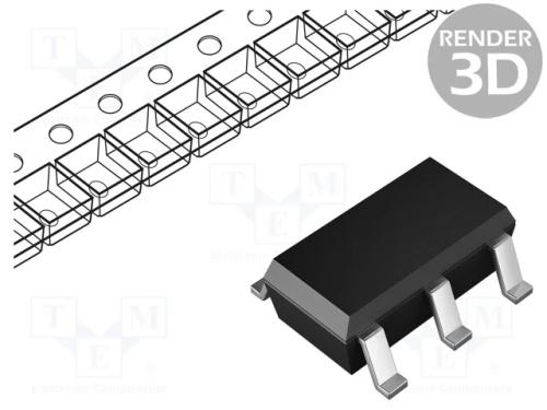 Ic: Comparador; Universal; Cmp: 1; 2,7÷5,5v; Smt; Sot25; Rolo,Fita