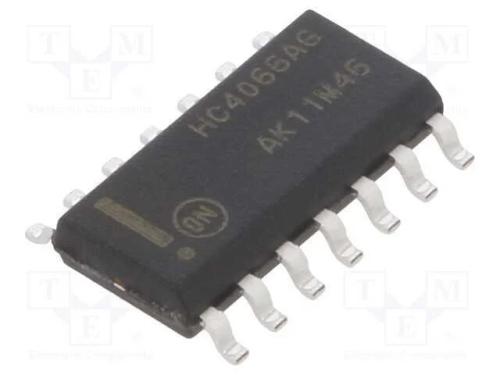 Ic: Comutador Analógico; Demultiplexor,Multiplexor; Ch: 4; So14