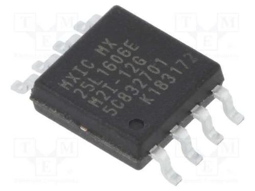 IC: memória FLASH, 16MbFLASH, SPI, 86MHz, 2,7÷3,6.