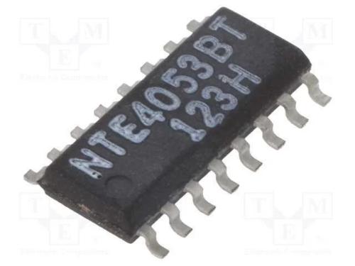 Ic: Comutador Analógico; Multiplexor; So16; 3÷18vdc; 600ua; Cmos
