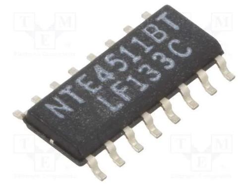 Ic: Digital; Ch: 1; In: 4; Cmos; Smd; So16; 3&divide;10vdc; -55&divide;125&deg;c; 600ua