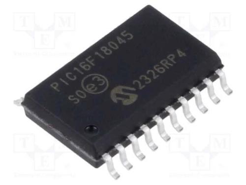 IC: microcontrolador PIC, 14kB, 32MHz, 1,8&divide;5,5VDC.