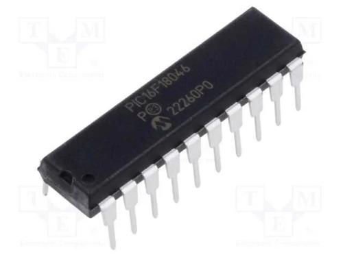 IC: microcontrolador PIC, 28kB, 32MHz, EUSART,I2C.