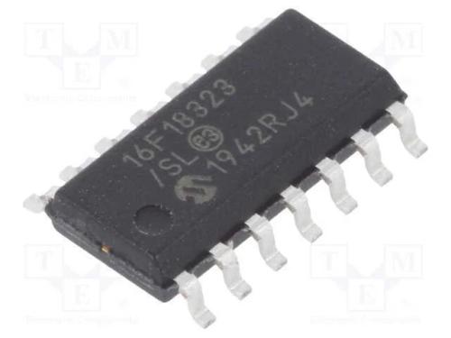 IC: microcontrolador PIC, 3,5kB, 32MHz, 2,3&divide;5,5VD.