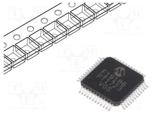 IC: microcontrolador PIC, 28kB, 32MHz, I2C,SPI,UA.