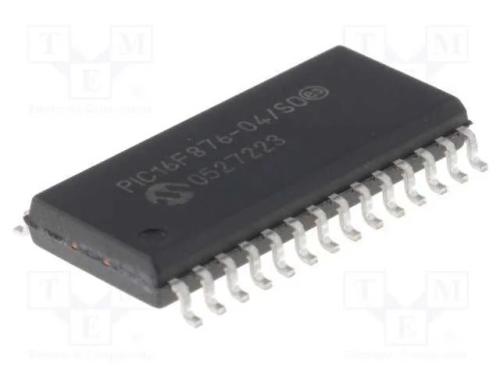 IC: microcontrolador PIC, 14kB, 20MHz, 4&divide;5,5VDC, .