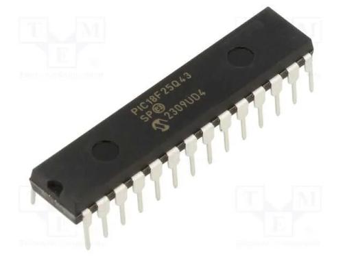 IC: microcontrolador PIC, 64MHz, 1,8&divide;5,5VDC, THT,.