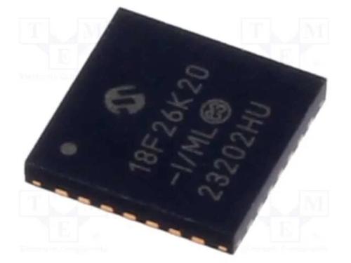 IC: microcontrolador PIC, 64MHz, 1,8&divide;3,6VDC, SMD,.