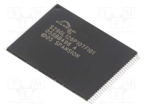 IC: mem&oacute;ria FLASH, 128MbFLASH, CFI,parallel, TSOP.