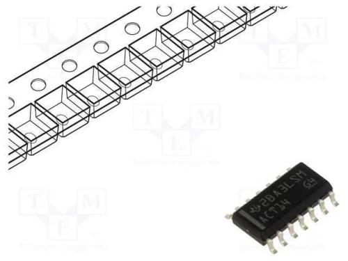 IC: digital, NOT, Ch: 6, SMD, SO14, IN: com gatil.