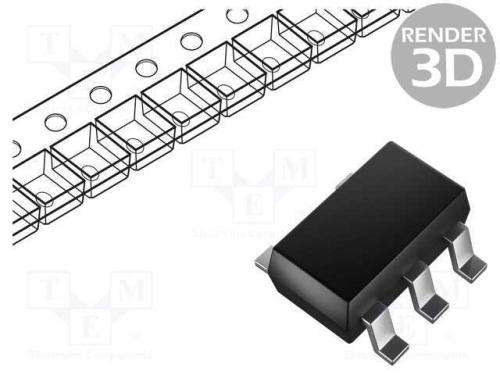 Ic: Comutador Analógico; Spst-No; Sot23-5; 1,65÷5,5vdc; Rolo,Fita