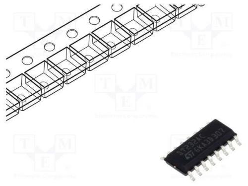 IC: interface, transceptor, RS232, 400kbps, SO16,.