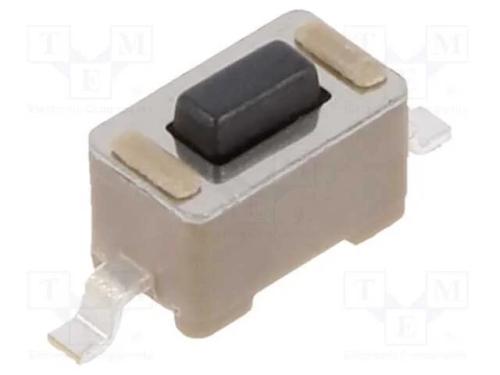 Microinterruptor TACT, SPST-NO, Pos: 2, 0,05A/24V.