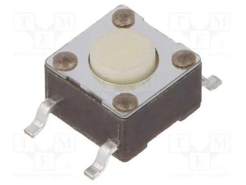 Microinterruptor TACT, SPST-NO, Pos: 2, 0,05A/24V.