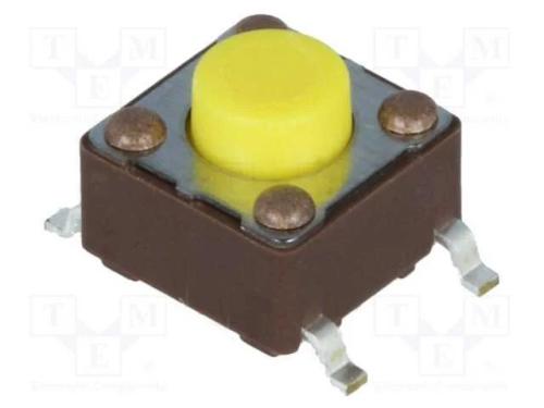 Microinterruptor TACT, SPST-NO, Pos: 2, 0,05A/12V.