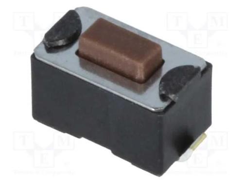 Microinterruptor TACT, SPST-NO, Pos: 2, 0,05A/12V.