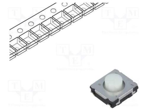 Microinterruptor TACT, SPST, Pos: 2, 0,02A/15VDC,.
