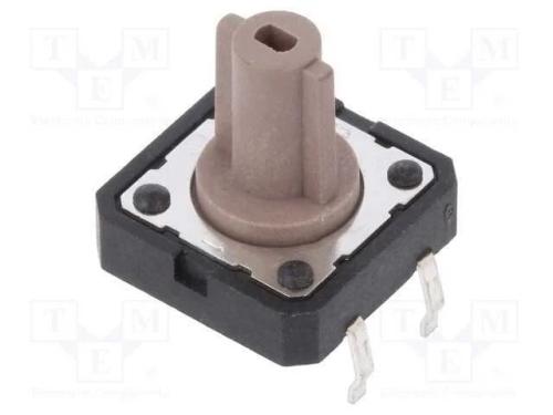 Microinterruptor TACT, SPST, Pos: 2, 0,05A/12VDC,.