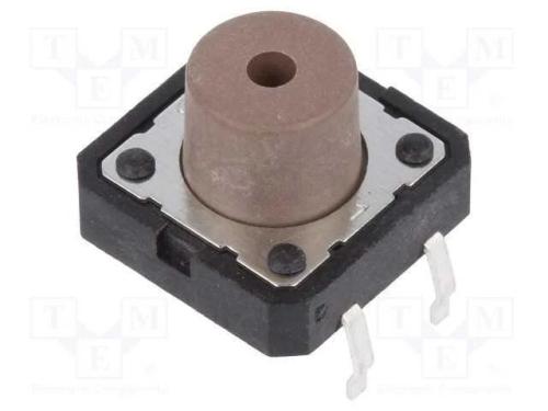 Microinterruptor TACT, SPST, Pos: 2, 0,05A/12VDC,.