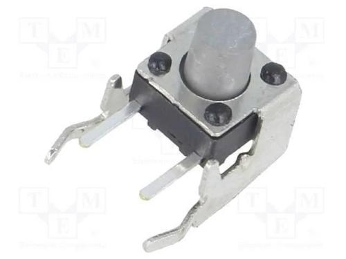Microinterruptor TACT, SPST-NO, Pos: 2, 0,05A/12V.