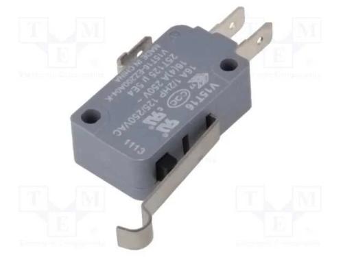 Microinterruptor SNAP ACTION, 16A/250VAC, SPDT, O.