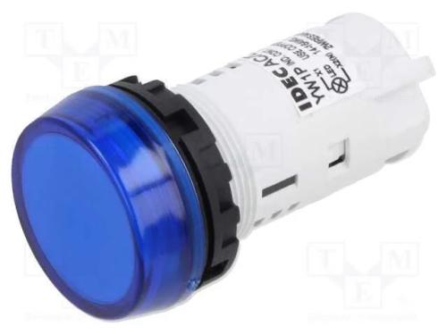 Luz de Indicação; 22mm; Yw; -20÷55°c; Ilum: Led; Ø22,5mm; Ip65; Azul