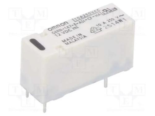 Relé: Eletromagnético; Spst-No; Ubobina: 12vdc; 10a/250vac; Pcb