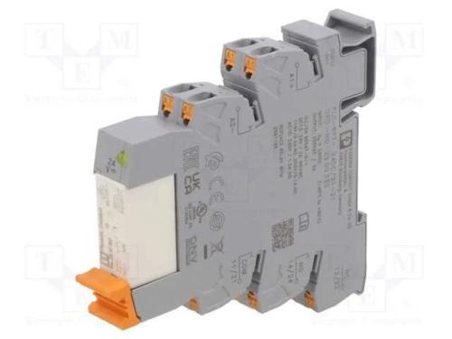 Relé: interface, DPDT, Ubobina: 24VDC, 6A, 6A/250.