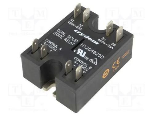 Relé: Semicondutores; Ucoma: 4÷15vdc; 25a; 48÷530vac; -40÷80°c