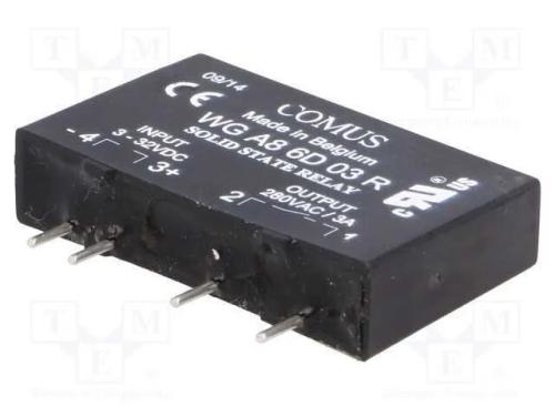 Relé: Semicondutores; Ucoma: 3÷32vdc; 3a; 48÷280vac; Série: Wga8