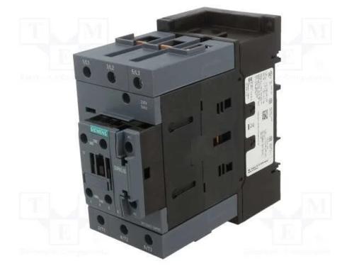 Contator: 3 Polos; No X3; Contatos Auxiliares: No + Nc; 230vac