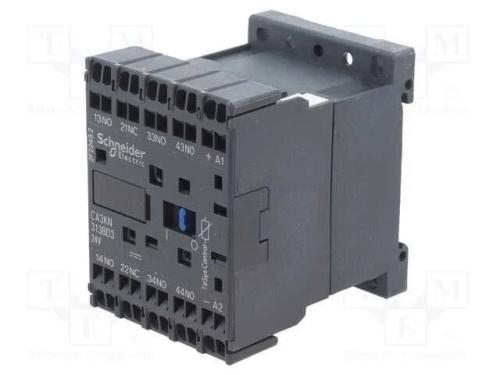 Contator: 4-De Polo; Nc + No X3; 24vdc; 10a; Tesys D; W: 45mm
