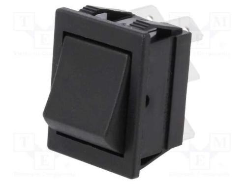 ROCKER, DPDT, Pos: 2, ON-ON, 16A/250VAC, Saí: con.