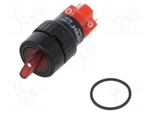 Interruptor: Giratório; Pos: 2; Spst-No + Spst-Nc; 3a/220vac; 50mo