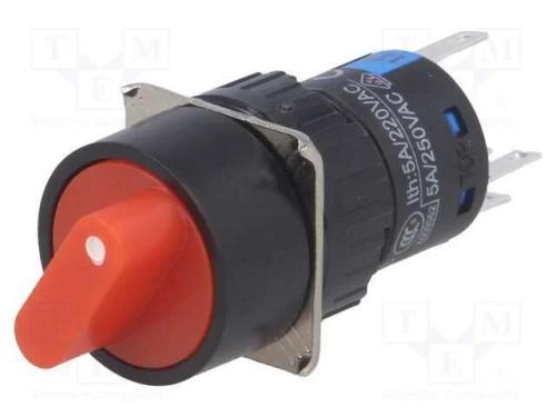 Interruptor: giratório, Pos: 2, SPDT, 3A/220VAC, .