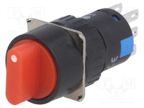 Interruptor: giratório, Pos: 3, 3A/220VAC, 2A/24V.