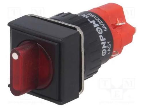 Interruptor: giratório, Pos: 2, SPST-NO + SPST-NC.
