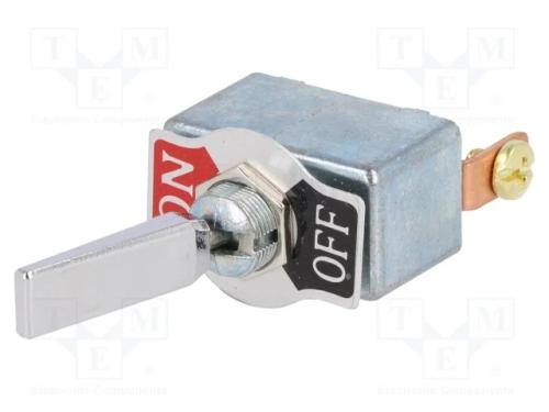 Interruptor: de alavanca, Pos: 2, SPST, ON-OFF, 5.