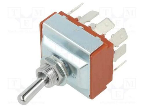 Interruptor: de alavanca, Pos: 2, 4PDT, ON-ON, 9A.