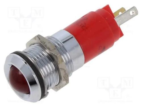 Luz indicadora: LED, pisca, vermelho, 3,5÷13VDC, .