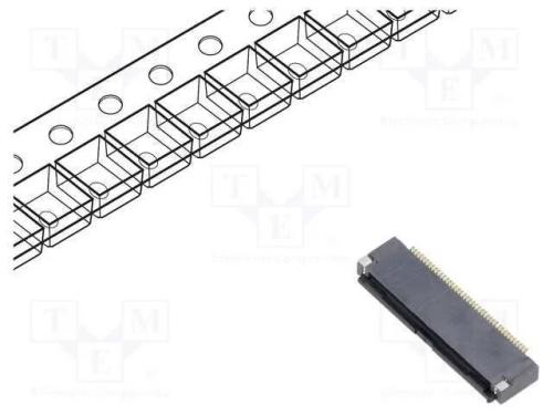 Conector: FFC/FPC, horizontais, PIN: 40, contacto.