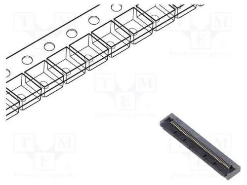 Conector: FFC/FPC, horizontais, PIN: 55, contacto.