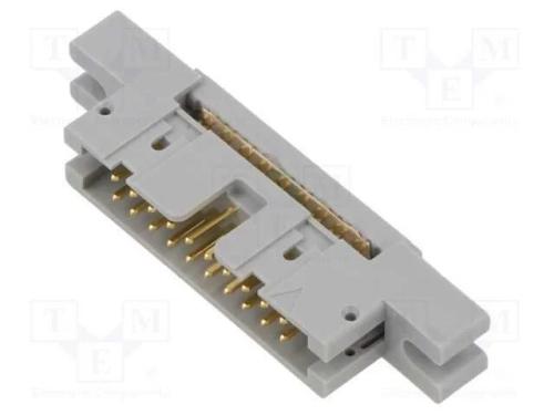 Ficha; Idc; Macho; Pin: 20; Idc; para Fita; 1,27mm; Dourado; 1a; 4600