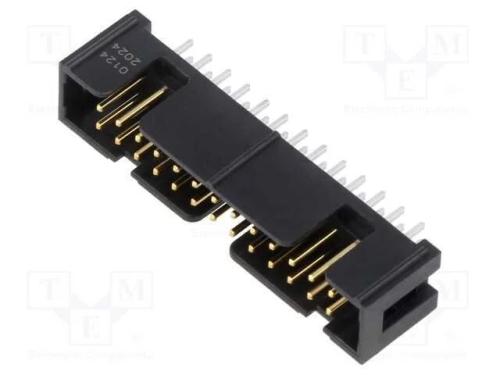 Tomada; Idc; Macho; Pin: 26; Simples; Tht; para Pcb; Dourado; 2a; 2500