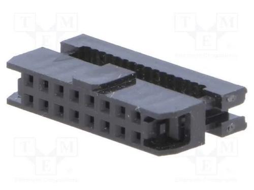 Ficha; Idc; Fêmea; Pin: 16; Sem Pressão de Cabo; Idc; para Fita; 1mm
