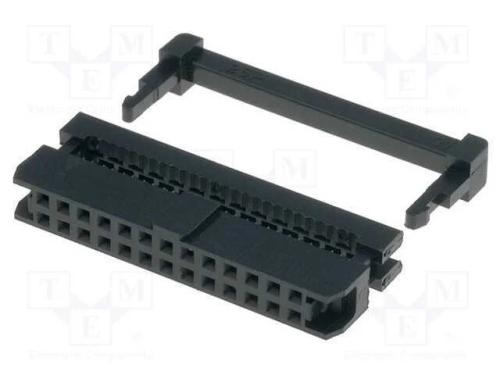 Ficha; Idc; Fêmea; Pin: 26; com Aperto de Cabo; Idc; para Fita; 1mm