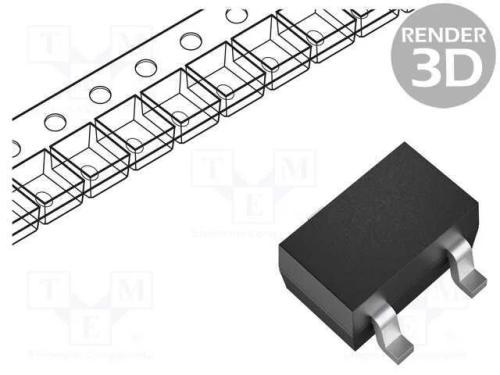 Trans&iacute;stor: N-Mosfet; Unipolar; 30v; 100ma; 0,15w; Sot523